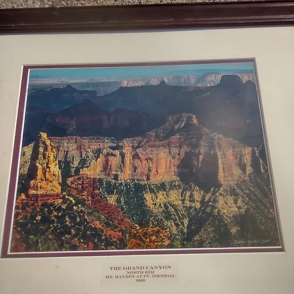 Vintage framed picture Grande canyon Mt Hayden - Picture 2 of 14